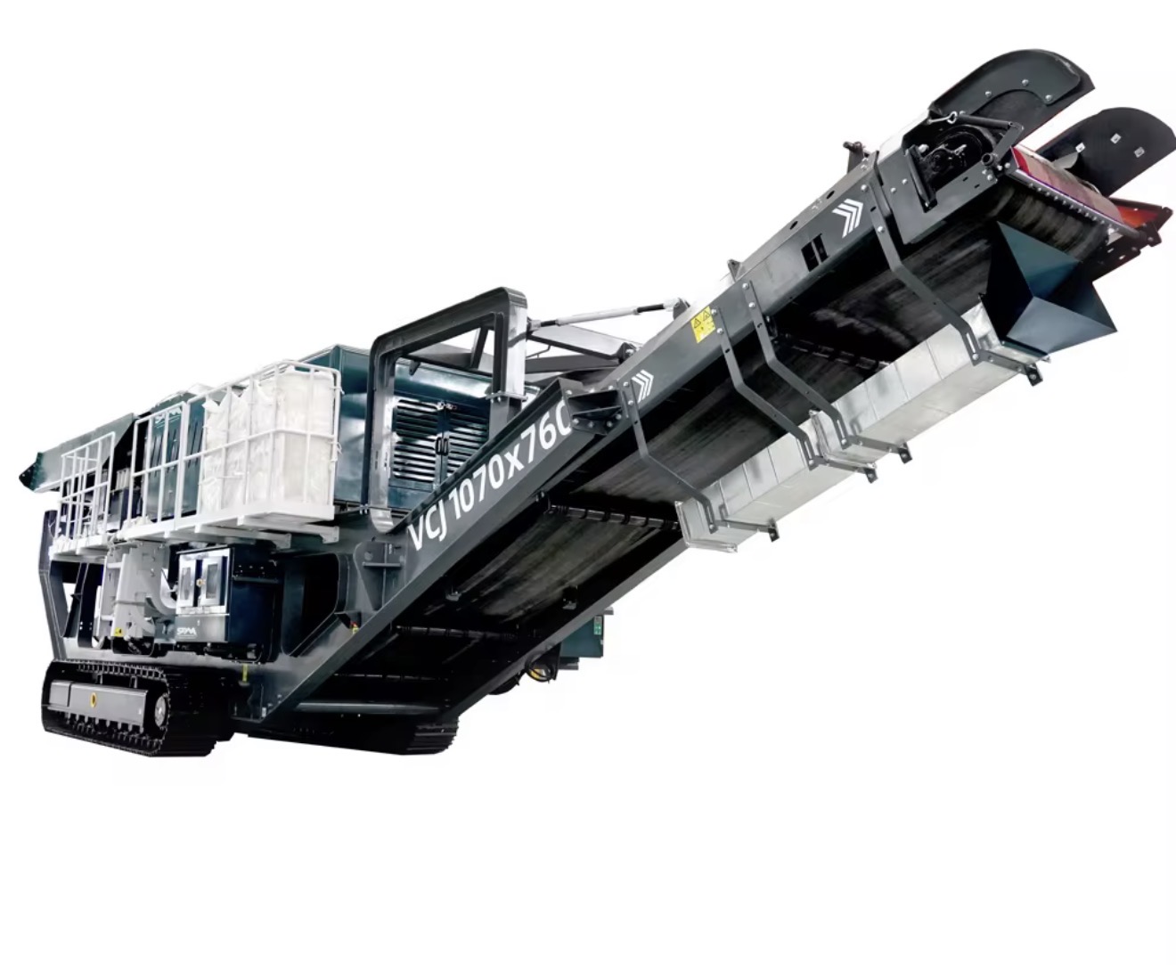 VCJ jaw crusher on tracked chassis